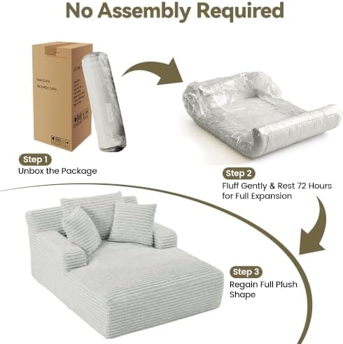 NicBex 66”Oversized Chaise Lounge Chair Indoor - Image 6