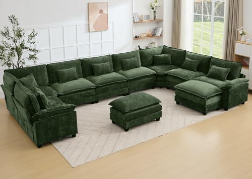 Oversized Modular Sectional Sofa Set, Convertible Deep Seat Cloud Couch by Unknown