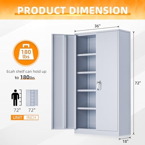 INTERGREAT Metal Storage Cabinet - Image 3