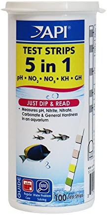 API 5-IN-1 TEST STRIPS Freshwater and Saltwater Aquarium Test Strips 100-Count by API