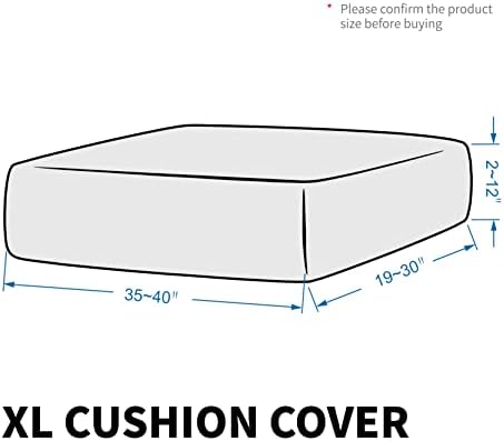 MAXIJIN Velvet Stretch Seat Cushion Covers Couch Cushion Cover - Image 6