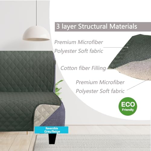 U-NICE HOME Futon Sofa Covers 68''Armless Couch Cover - Image 3