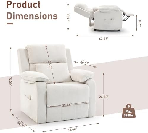 Recliner Chair for Adults, Reading Chair - Image 2