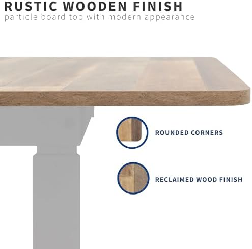 VIVO Reclaimed Wood 71 x 36 in Table Top, DESK-TOP72-36P - Image 4