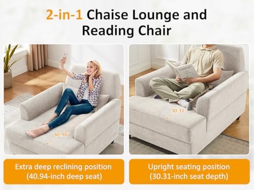 Oversized Chaise Lounge Chair - Image 6