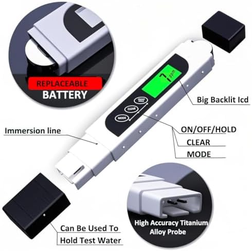 TDS Meter Digital Water Tester, Accurate and Reliable, Professional TDS - Image 2