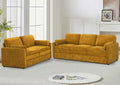 Comfy Chenille Sofa Set with Well-Filled Pillows by LESOFAIR