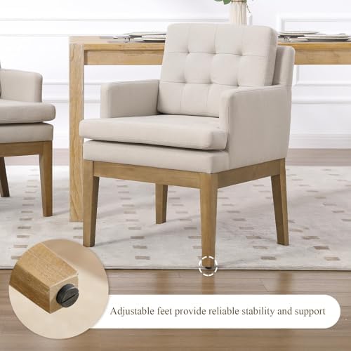 Upholstered Tufted Dining Chairs - Image 5
