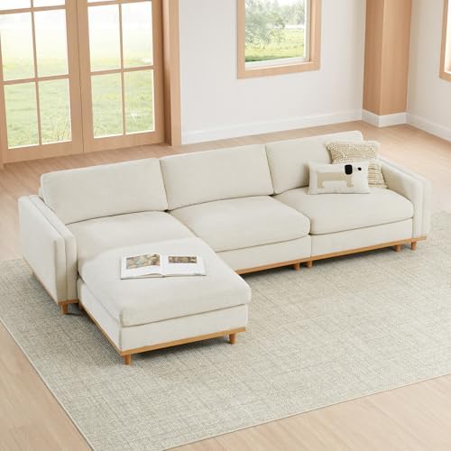 CHITA 118” Super Large Sectional Modular Sofa, Down Filled, 4 Seat by Unknown