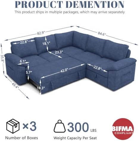 85'' Modular Sectional Sofa - Image 3
