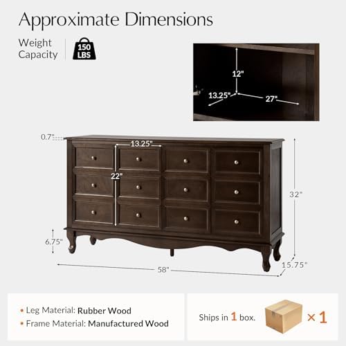 HULALA HOME Transitional Solid Wood Sideboard - Image 2