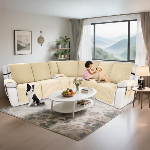 Waterproof Sectional Reclining Couch Covers L Shaped Recliner Sectional Sofa - Image 2