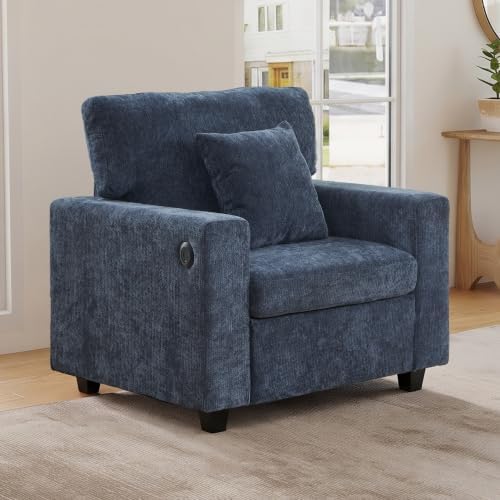 41'' Accent Chair with USB & Type-C Charging Single Seat Sofa by MAHYIZYI-SimpleFashionable