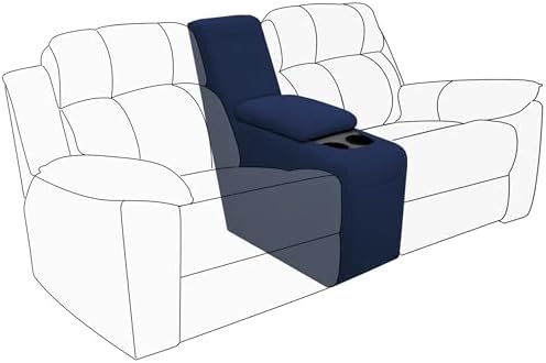 Easy-Going 2-Piece Recliner Console Cover Navy by Easy-Going