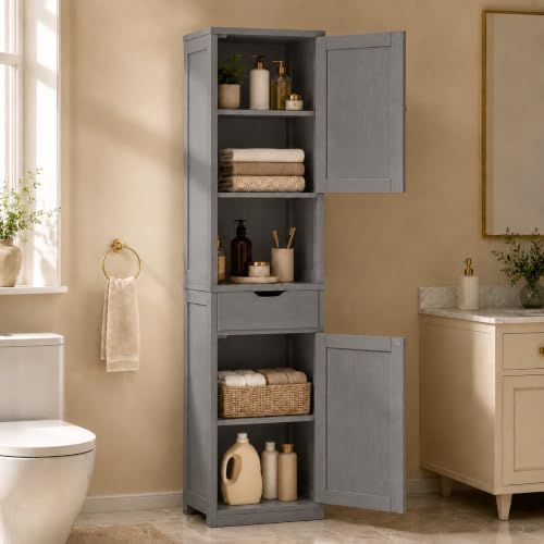 Walsunny Tall Bathroom Storage Cabinet by Walsunny