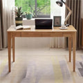 Solid Wood Desk with Drawer, Small Computer Desk by Unknown