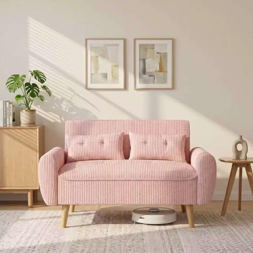 Shintenchi 48'' Loveseat Sofa, Mid-Century Modern Upholstered Couch Deep Seat by Shintenchi%7CFurnitureMadeforRealLife
