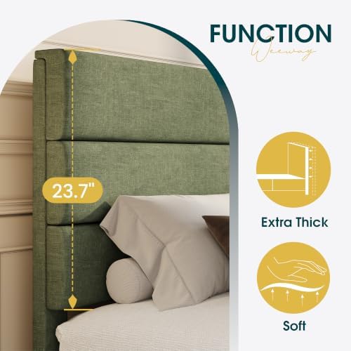 WEEWAY Twin Size Fabric Bed Frame - Image 4
