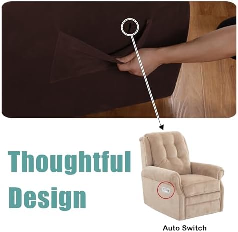 Turquoize Velvet Recliner Covers - Image 4