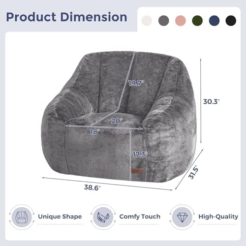 MAXYOYO Bean Bag Chair, Comfy Bean Bag Sofa - Image 2