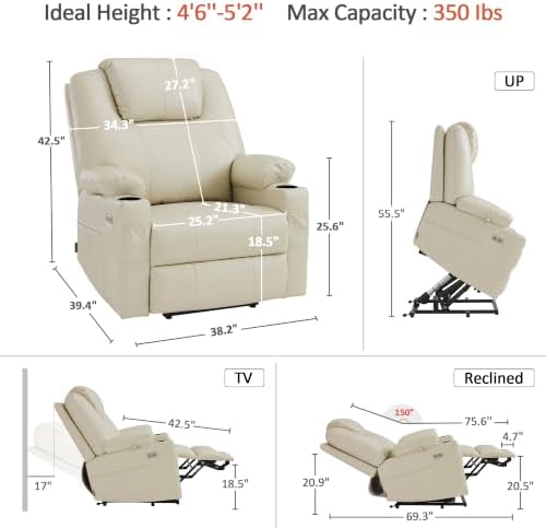 MCombo Power Lift Recliner Chair - Image 3