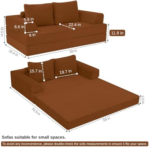 Comax Convertible Futon Sofa Bed - Image 2