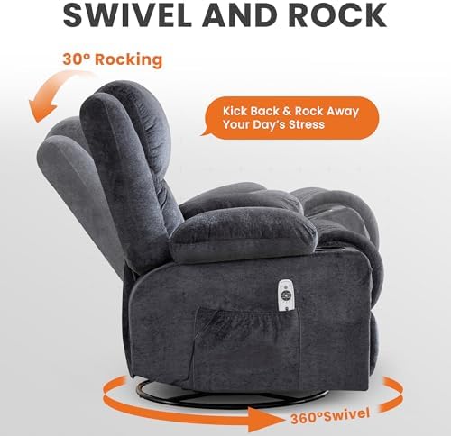 BOSMILLER Swivel Recliner Chair - Image 5