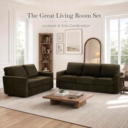 84" Chenille 3-Seat Sofa w/Comfortable Back Cushions - Image 7
