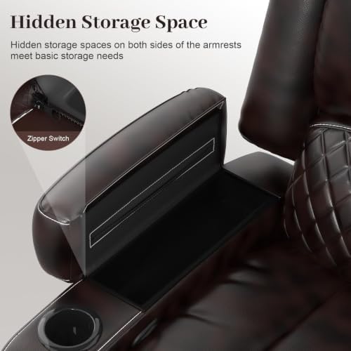 Manual Reclining Chairs, RV Single Sofa, Home Theater Seating - Image 6