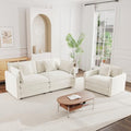 mikibama Luxury 2 Piece Loveseat Couch & Sofa Armchair Set, Modern Upholstered by Mikibama