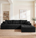 Hobestluk Boneless Couches Modular Sectional Sofa L-Shape Oversized Chaise by YourHomeDeservesMore