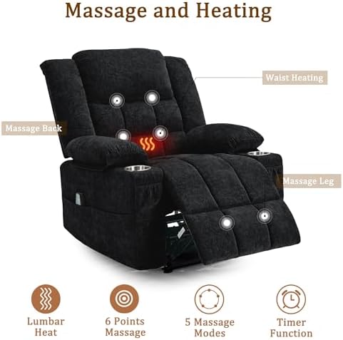 Korser Recliner Chair, Wall Hugger Recliners - Image 4