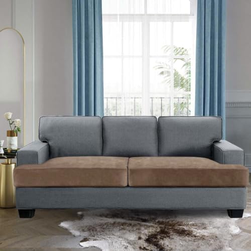 H.VERSAILTEX Stretch Velvet 2 Piece T Cushion Sofa Slipcovers - Image 2