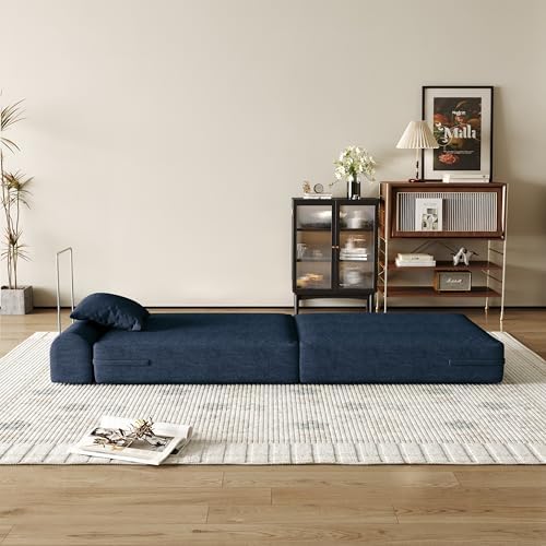 31.5'' Convertible Compressed Corduroy Folding Sofa Bed, Modern Boneless Pull - Image 3