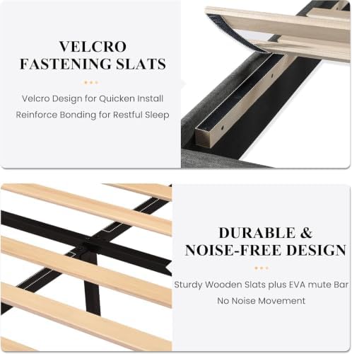 SHA CERLIN Cal King Platform Bed Frame - Image 6