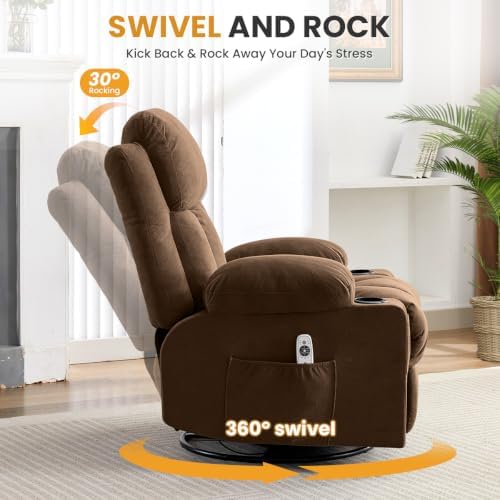 Swivel Rocker Recliner Chair - Image 7