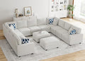 Legend Vansen Oversized Modular Sectional Sofa, U/L‑Shaped Reversible Couch by LLegendVansen