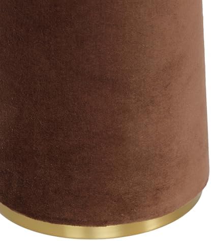 TOV Furniture Graham Chocolate Brown Velvet Floor Lamp - Image 5