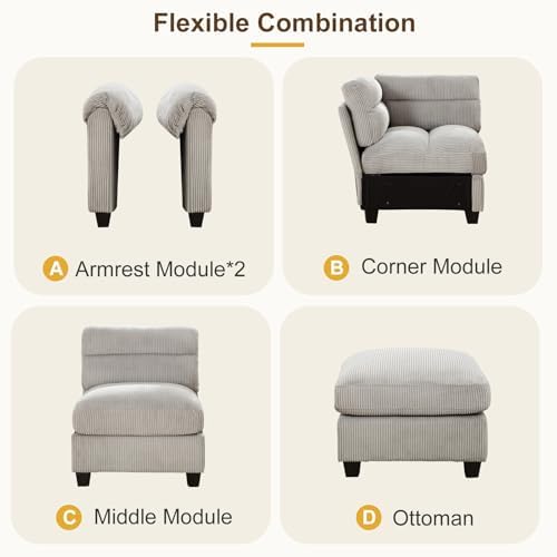 HAOMARKETS Oversized Modular Sectional Sofa - Image 7