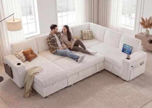 WEUP 111" Modular Sectional Sleeper Sofa - Image 5