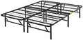 Amazon Basics Bed Frame with Ample Underbed Storage, Foldable Metal Platform by AmazonBasics