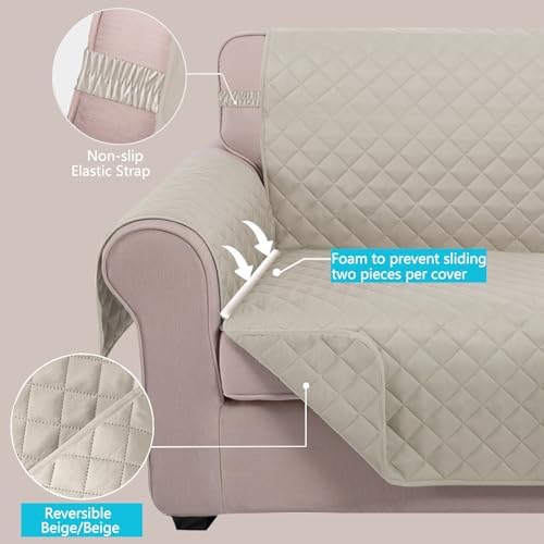 U-NICE HOME Reversible Recliner Chair Covers - Image 3