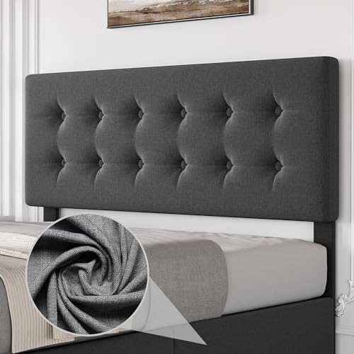 IDEALHOUSE Full Bed Frame with 4 Storage Drawers and Headboard, Dark Grey - Image 7