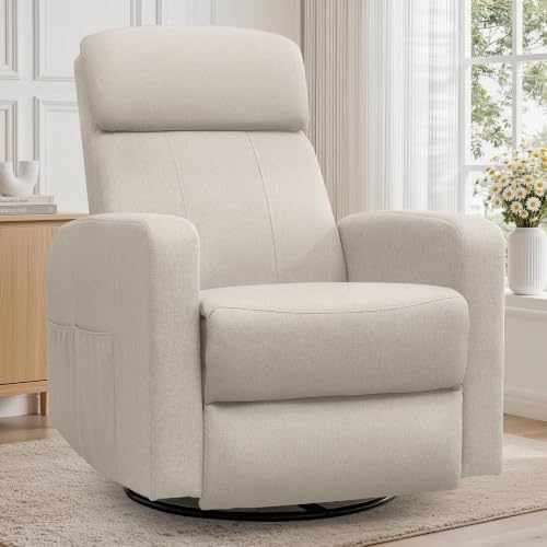Korser Power Recliner Chair for Adults, Swivel Rocker Recliner by KORSER