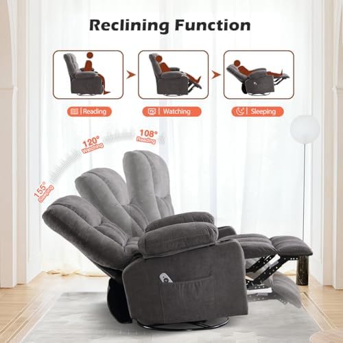 MAHOMICO Recliner Chair with Cup Holders - Image 4