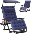Suteck Zero Gravity Chair with Canopy, 33In XXL Oversized Lounge Chairs by Suteck
