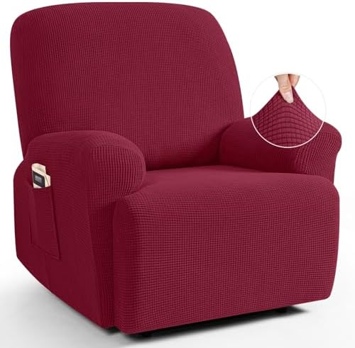 TAOCOCO Oversized Stretch Recliner Chair Covers 4 Piece by TAOCOCO