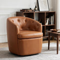 Couchus 360° Swivel Accent Chair, Button-Tufted Barrel Chair by COUCHUS
