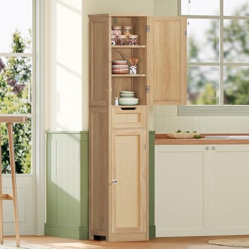 Iwell 66.9" Tall Bathroom Storage Cabinet - Image 7