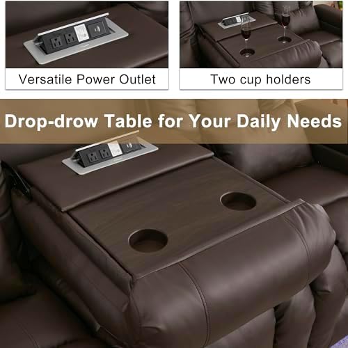 URRED Power Loveseat Recliner Sofa - Image 7